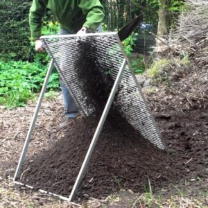 Grote tuinzeef voor compost, grond...60 x 100 cm