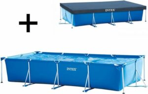 Zwembad Intex Frame Pool 450 x 220 x 84 cm met afdekhoes - Bundelpakket