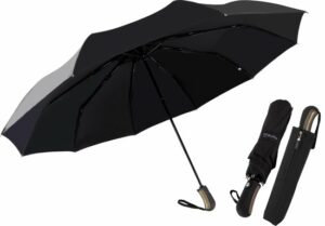 Beefree - Automatische King-size Stormparaplu Ø 123 cm - Zwart