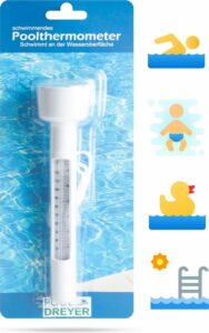 POOLDREYER - Zwembad Thermometer - Drijvend - Water Thermometer - voor o.a. Babybad, Jacuzzi