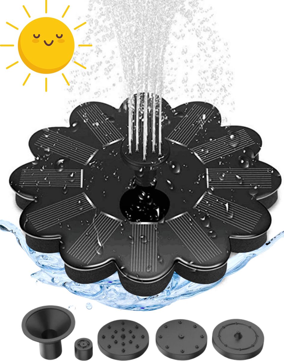 Ubbink SolarMax 1000 vijverpomp fontein met zonnepaneel - inclusief accu Ubbink SolarMax 1000 vijverpomp fontein met zonnepaneel - inclusief accu