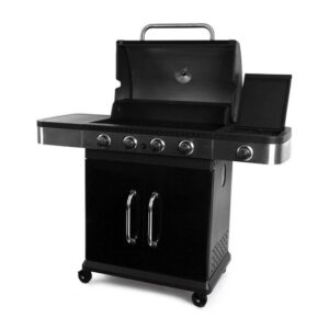 Garden Grill Prestige 4+1 - Gasbarbecue - 4 brander incl zijbrander - Zwart - RVS