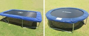 ronde vs vierkante trampoline