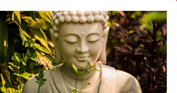 Boeddha beeld - in de tuin Agri World