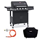 TAINO RED 4+1 barbecue trolley BBQ