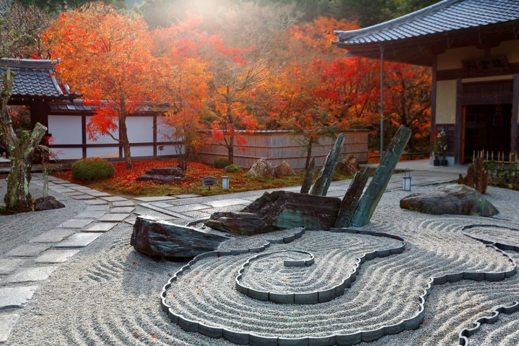 Decoratie in de Zen-tuin