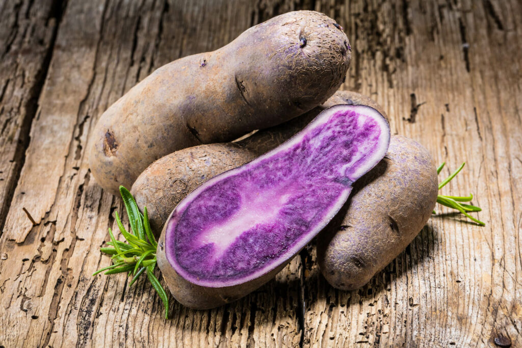 paarse aardappelen
