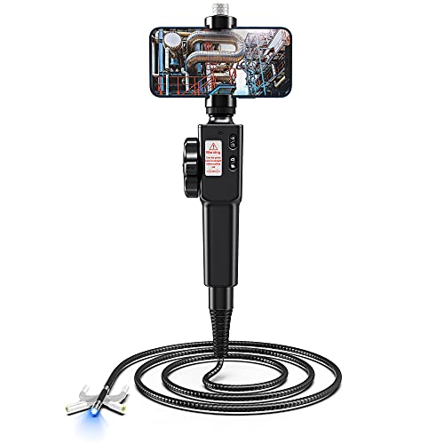 Ralcam Endoscoop Camera met Licht Camera - Inspectie Camera 8.5mm HD1080P Industriële Endoscoop met 8 Verstelbare LED Digitale Endoscoop 1m Semi Stijve Kabel, voor Android en IOS Smartphone