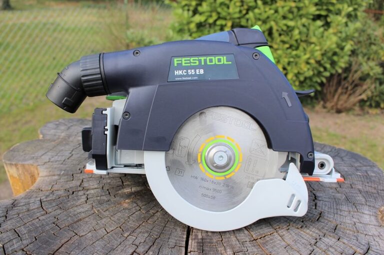 Festool HKC 55 Li EB Basic accucirkelzaag – derde plaats in de cirkelzaagtest