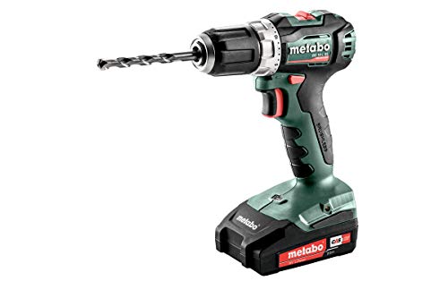 Metabo 602326500 accuboormachine/driver BS 18 L BL 18V, 2x 2Ah Li-Ion accu's, borstelloos, incl. Lader, in geval, max. koppel: 25Nm (zacht) / 60Nm (hard), boor Ø: 13mm (staal) / 32mm (zachthout)
