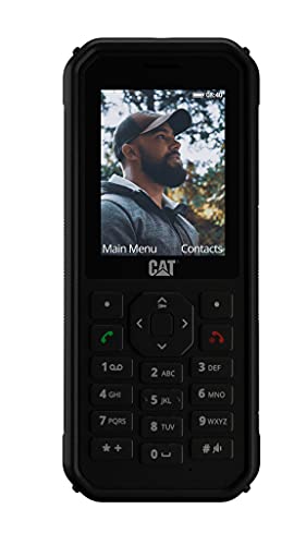 CAT B40 - Robustes Outdoor Handy mit 4G LTE (Sturzsicher, Wasser- & Staubdicht nach IP69 und MIL SPEC 810H, Antimikrobiell, 100 Lumen Taschenlampe, 2MP Kamera, 2,4" Display, 30 Tage Akku) schwarz