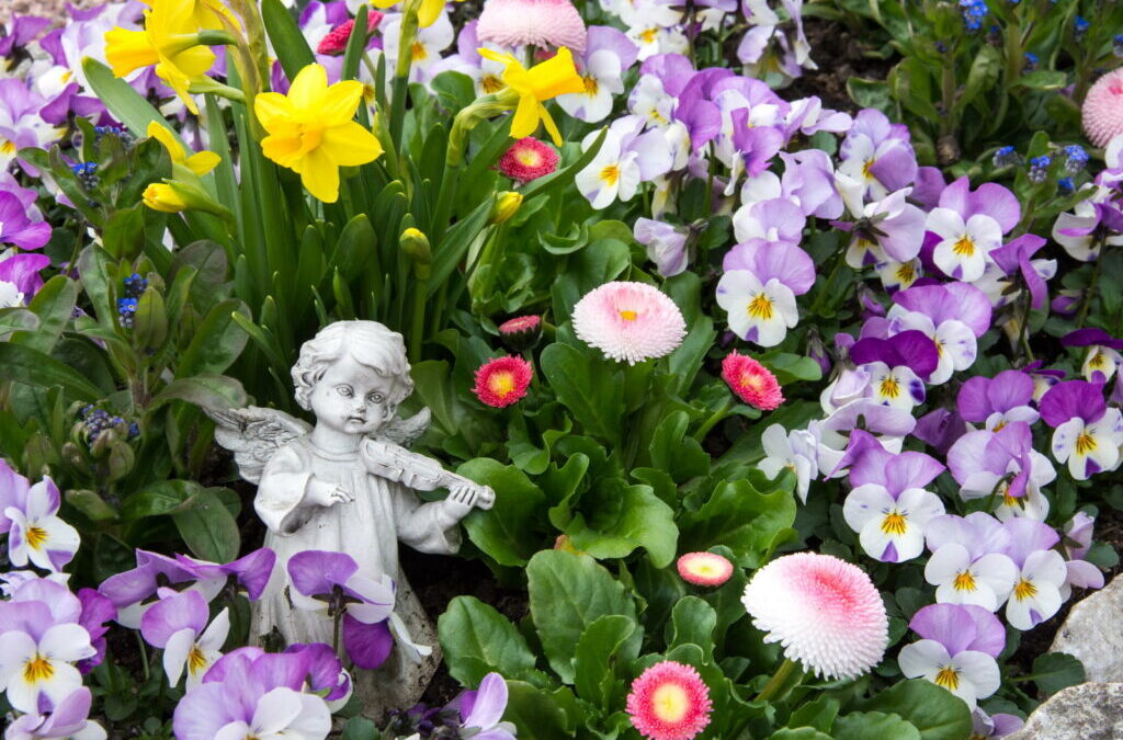 Voorjaarsgrafbeplanting: voorbeelden van voorjaarsgrafbeplanting