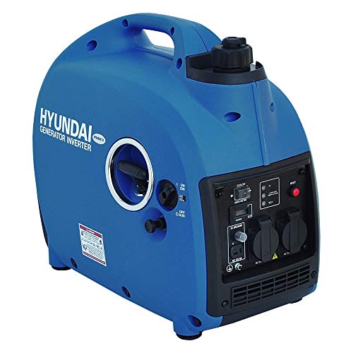 HYUNDAI inverter generator HY2000Si D (inverter generator, draagbare benzine generator met 2 kW maximaal vermogen, noodgenerator, generator set)