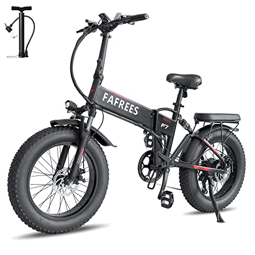 [ Official ]  Fafrees F7 Fatbike E Bike Opvouwbaar 20 inch, koppel 60 N.m Mountainbike Elektrische vouwfiets Elektrische fiets mannen 150kg SHIMANO 7, Ebike vouwfiets Fat bike geschikt voor 165-220 cm