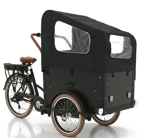 Elektrische Transport fiets/Bakfiets Vogue Troy 7 Speed DR Zwartbruin