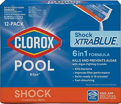 Clorox Dichlor Pool Shock XtraBlue (1 Pond Zakken), 12 Pack