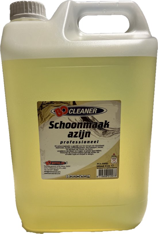 BO cleaner - Schoonmaak Azijn - 5 Liter - Reiniger - Professioneel - BEST SELLER - Azijn - Tegels- Groene Aanslag - Schoonmaak - 5L