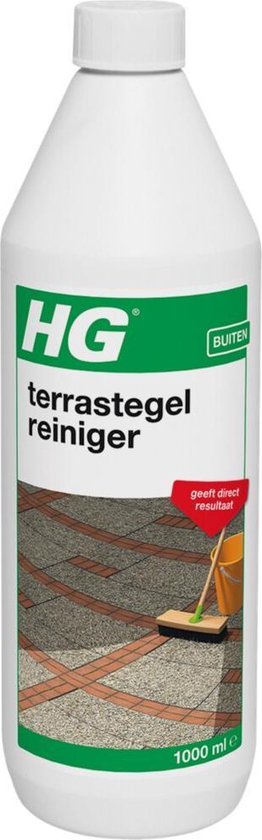 HG terrastegelreiniger - 1L - voor grindtegels, beton en andere terrastegels en klinkers - direct resultaat