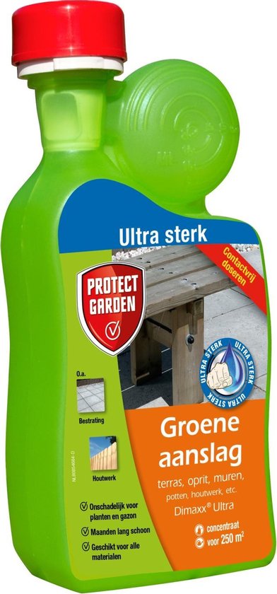 Protect Garden Dimaxx Ultra Concentraat - Groene Aanslag Verwijderaar - 500 ml - Groene Aanslagreiniger - Wieren en Algen