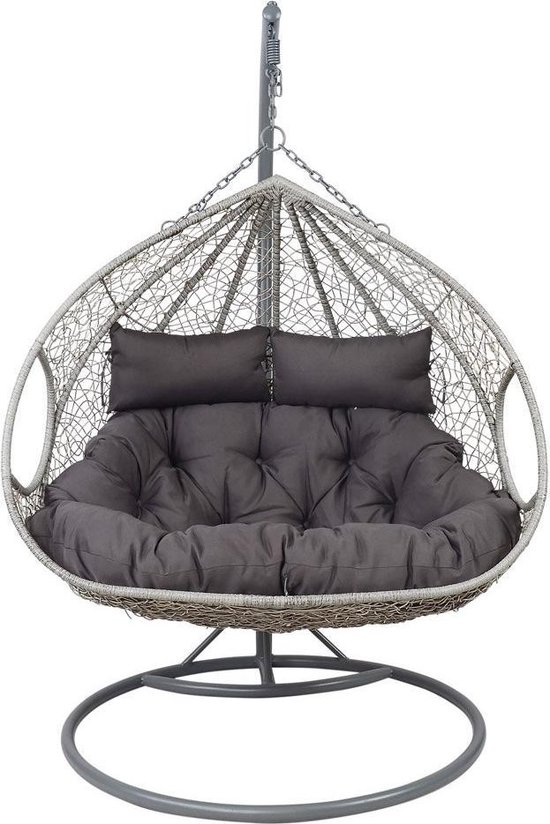 Outdoor Living 2 Persoons Hangstoel Close Grizzly - ø 120 x 203 cm