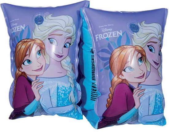 Frozen opblaasbare zwemmouwtjes - zwembandjes - Elsa - Anna - 25 x 15cm - paars