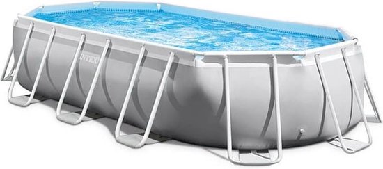 Intex Prism Oval frame zwembad - 503 x 274 x 122 cm - Opzetzwembad met filterpomp