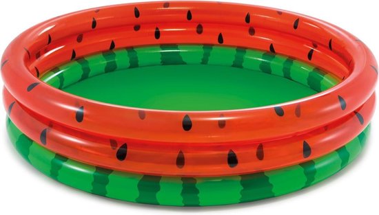 Intex Zwembad Watermeloen - 3 Rings- Opblaaszwembad - 168cm
