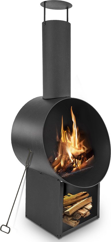 MaxxGarden Tuinhaard Grieks Archedius - Terrashaard - Vuurkorf - Terrasverwarmer - Terrasverwarming - Sfeerhaard - 55x49x145 cm