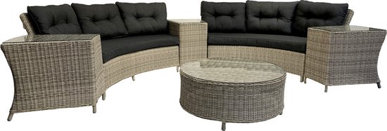 Mondial Living® Loungeset Colombo | Halfronde opstelling | Levering met Topservice