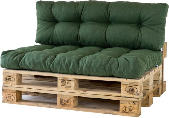 2L Home & Garden Palletkussen Metro Olijf - 120 x 80cm