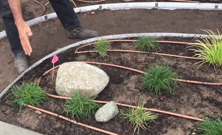 Rainbird druppelslang aanleggen