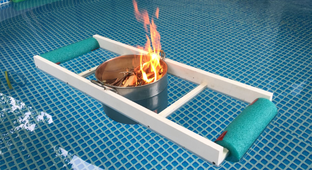 Vuurkorf als zwembadverwarming