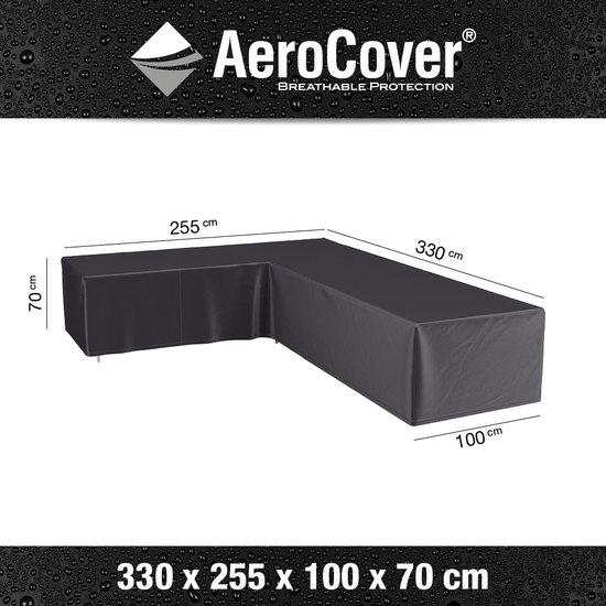 AeroCover loungesethoes 300x300xH70 cm - antraciet