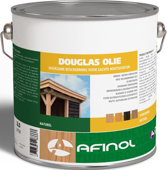 Afinol douglas olie - kleur lariks - 2,5 liter