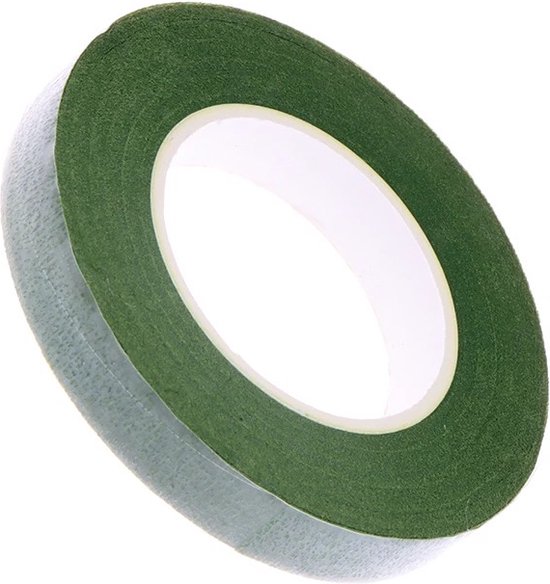 Bloementape - Bloementape groen zelfklevende - Floral tape - Floral tape groen - 12mm