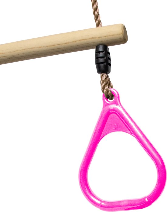 BOOST2 trapeze met Kunststof Ringen roze met PP-touwen