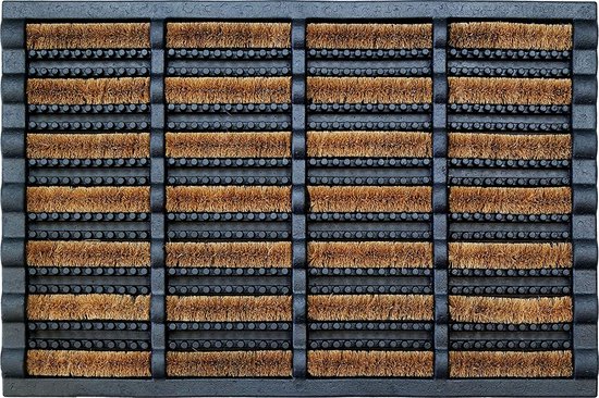 Deurmat - Buitenmat - Borstelmat - dirtstopper - 60 x 40 cm - Bruin