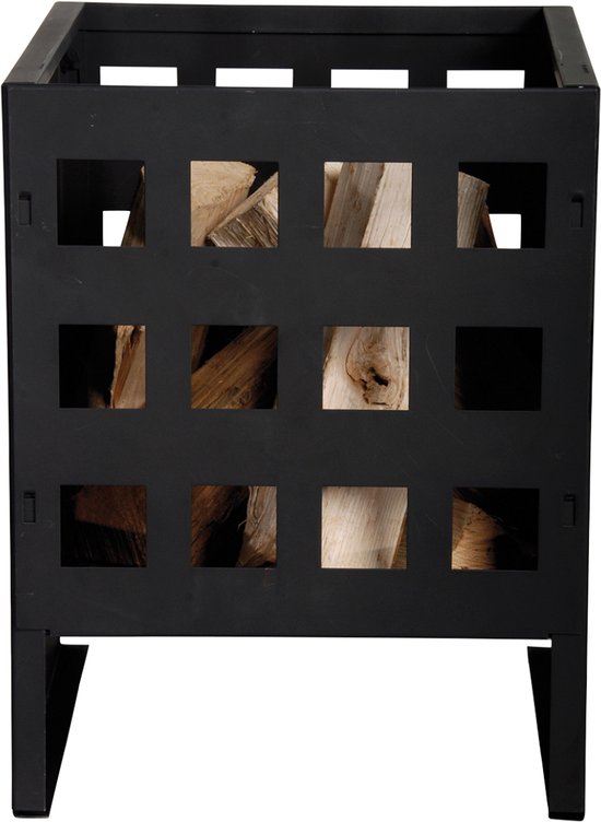 Esschert Design Vuurkorf vierkant - 30 x 30 x 40 cm - Zwart by Cactula - vaderdag cadeau