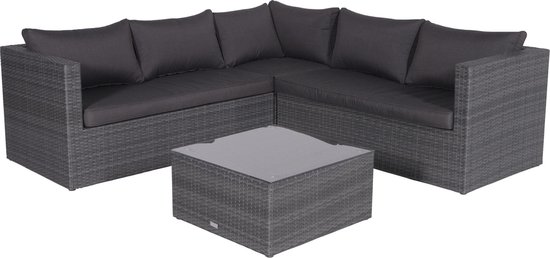 Garden Impressions Montana loungeset - Earl grey/donker antraciet