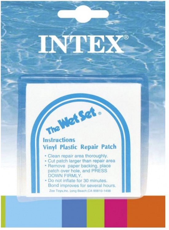 Intex Reparatieset voor opblaasbare artikelen - 12 stuks - 7x7 cm