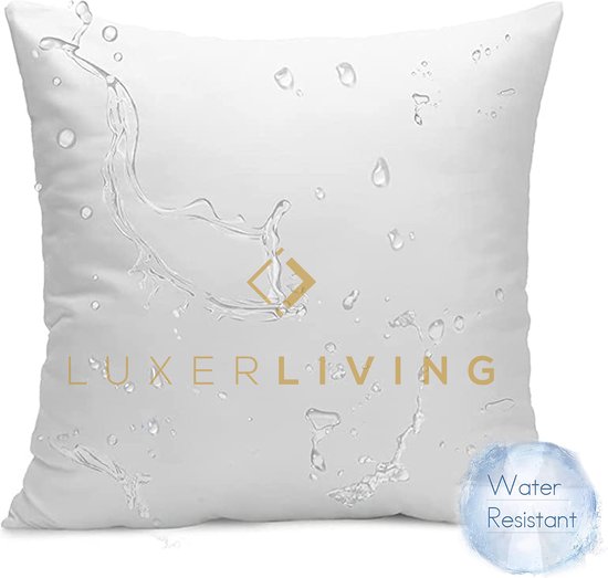 LuxerLiving Binnen en Buitenkussens Waterbestendig Kussens Woonkamer - Wit 1 stuk