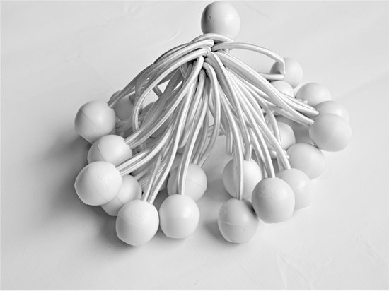 Partytent Elastiek met balletje | kort | 25 stuks| Grizzly Outdoor®