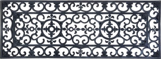 Rubberen deurmat rechthoekig 120 x 45 cm