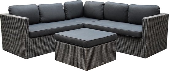 Sahara Gibson Hoek Loungeset 3-delig - Antraciet