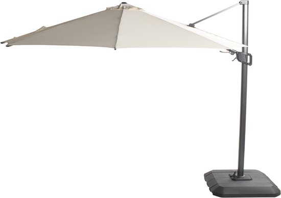 Shadowflex deluxe Zweefparasol with protective cover and steel cros...