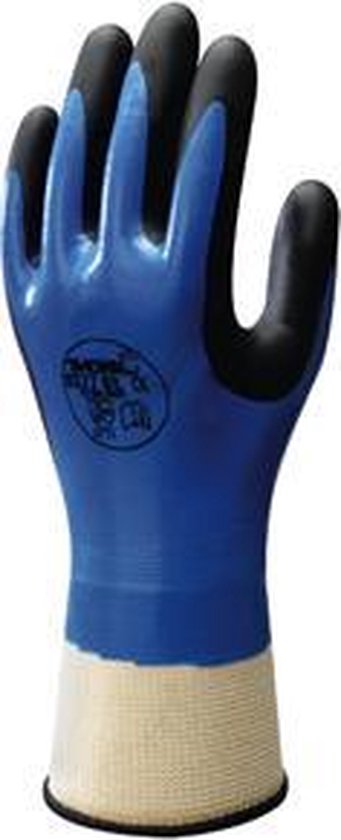 Showa 477 Waterdichte Gevoerde Werkhandschoenen - Maat XL - Waterbestendige Handschoenen