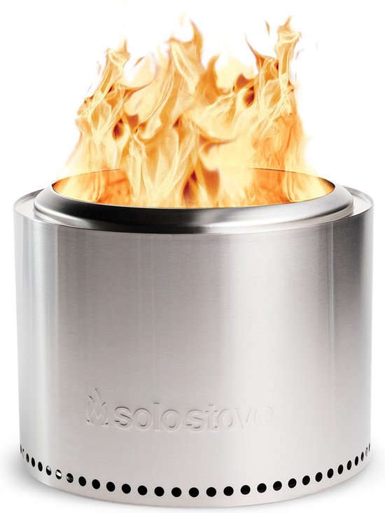 Solo Stove Bonfire-Vuurkorf 2.0 | Rookvrije Vuurplaats, Houtverbranding, Met uitneembare aslade, 304 Roestvrijstaal, 49,5 x 35,5 cm, 9 kg,