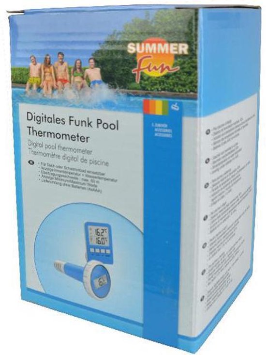 Summer Fun digitale zwembadthermometer