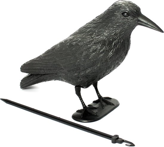 Vogelverschrikker Kraai 39 x 12.5 x 11.5 - Levensecht - Duivenschrik