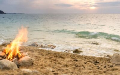 vuurkorf op het strand maken mag dat ?